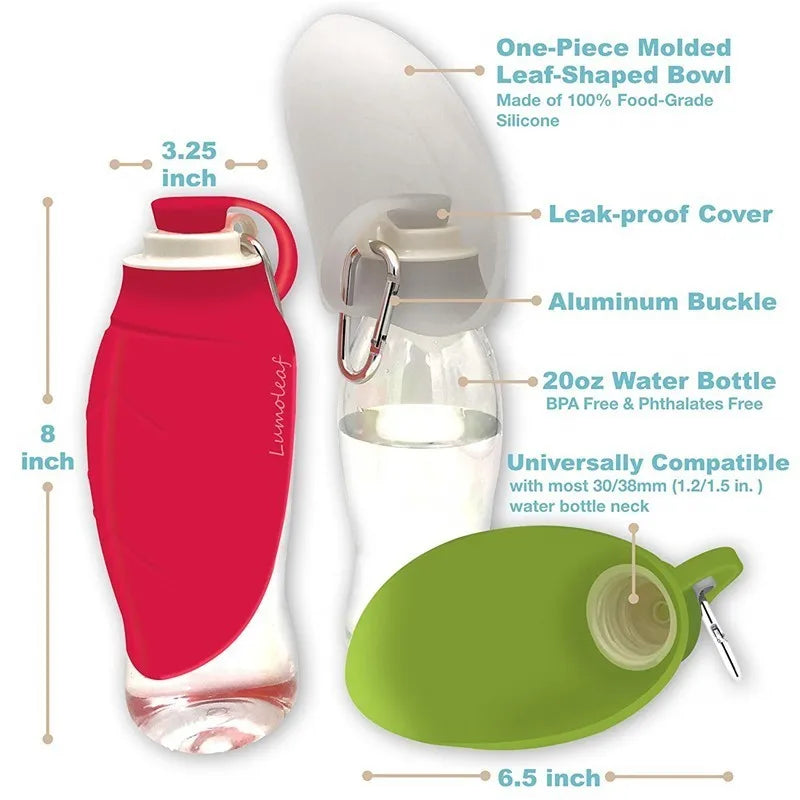 NovaPet HydroWalk — Portable Dog Water Bottle & Bowl for Outdoor Adventures