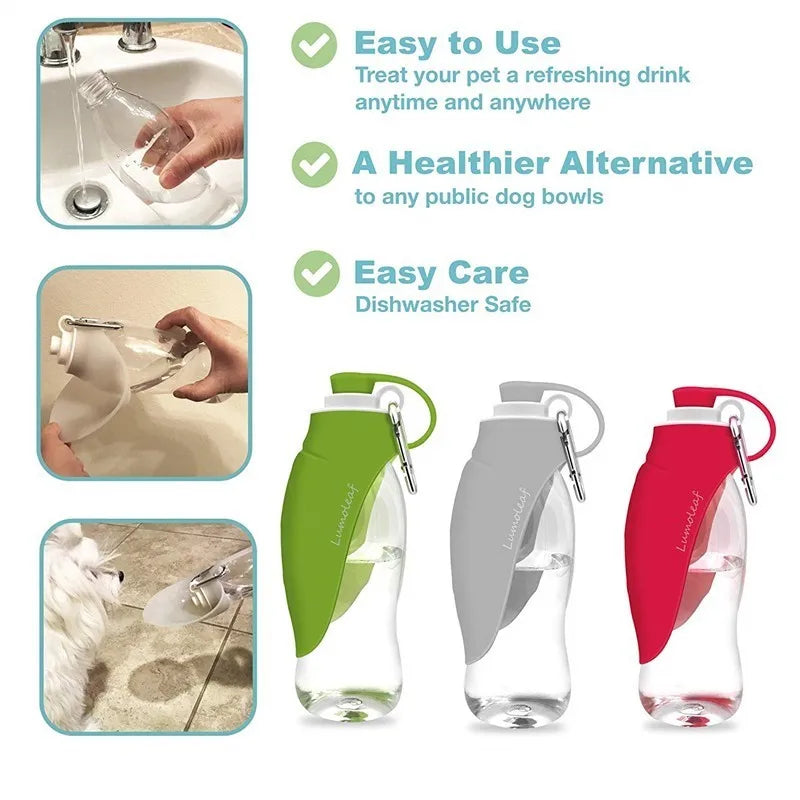 NovaPet HydroWalk — Portable Dog Water Bottle & Bowl for Outdoor Adventures