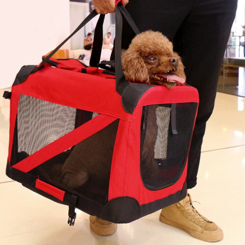 NovaPet RoamSafe — Foldable Pet Travel Carrier & Car Cage