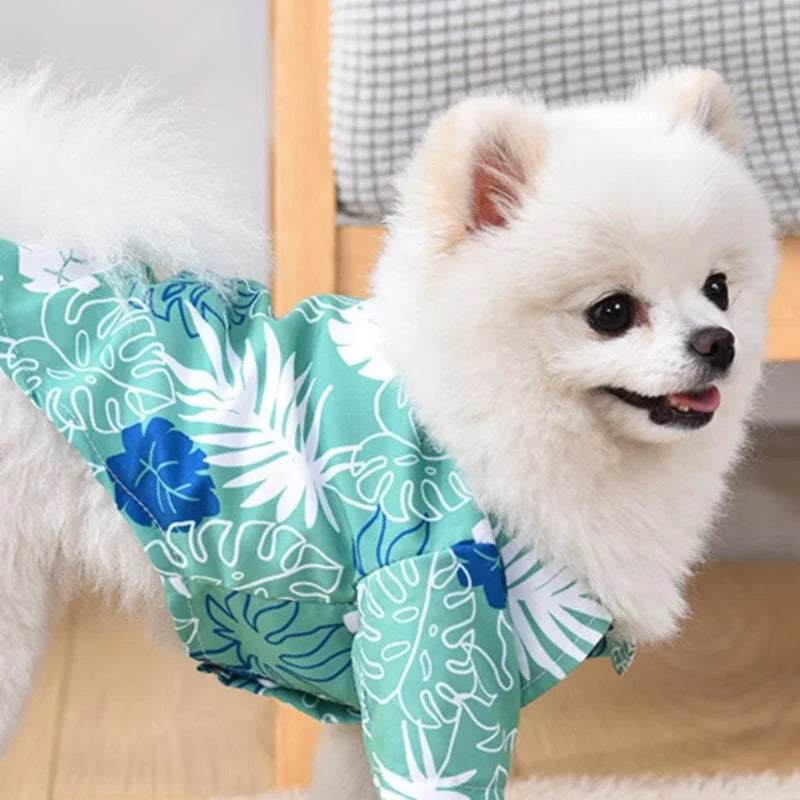 NovaPet IslandPup — Hawaiian Style Pet Beach Shirt for Dogs & Cats