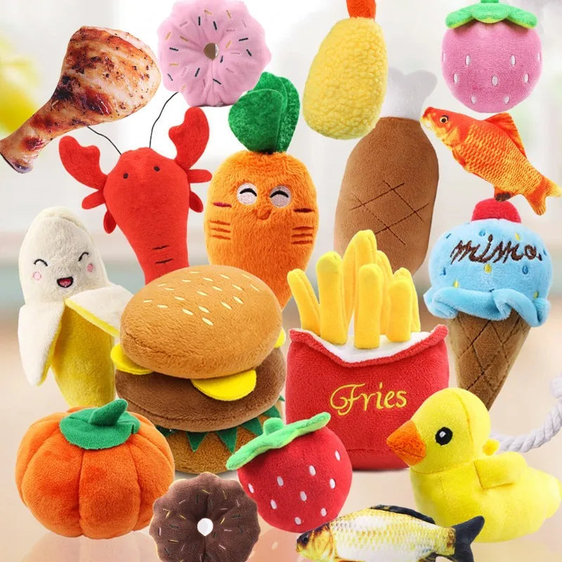 NovaPet PlayPack — Squeaky Plush Chew Toys for Dogs & Puppies