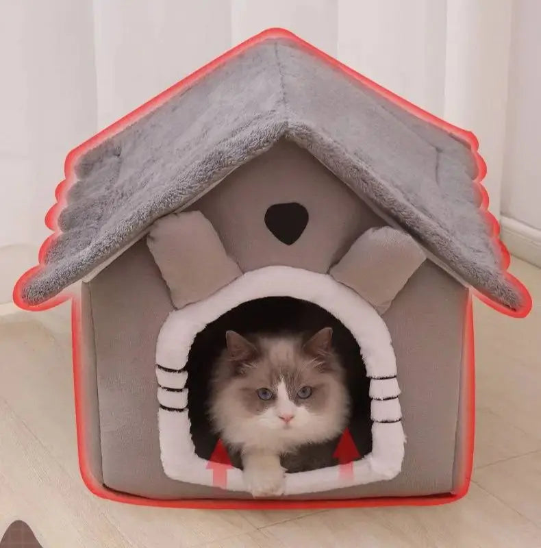 NovaPet CozyCave — All-Seasons Indoor Pet House & Kennel Bed