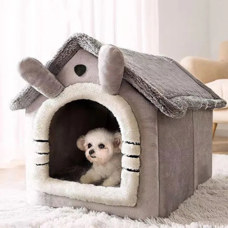 NovaPet CozyCave — All-Seasons Indoor Pet House & Kennel Bed