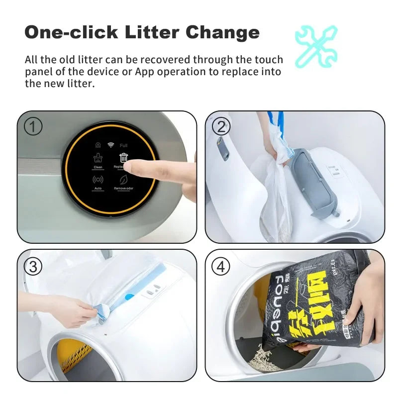 NovaPet SmartClean — Self-Cleaning Cat Litter Box with App Control
