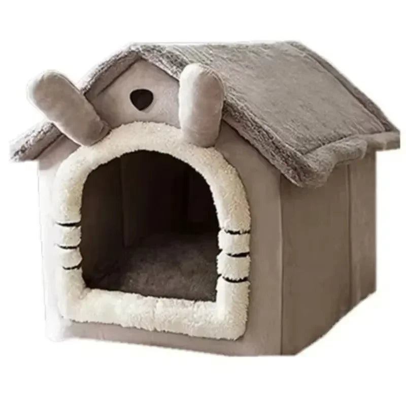 NovaPet CozyCave — All-Seasons Indoor Pet House & Kennel Bed