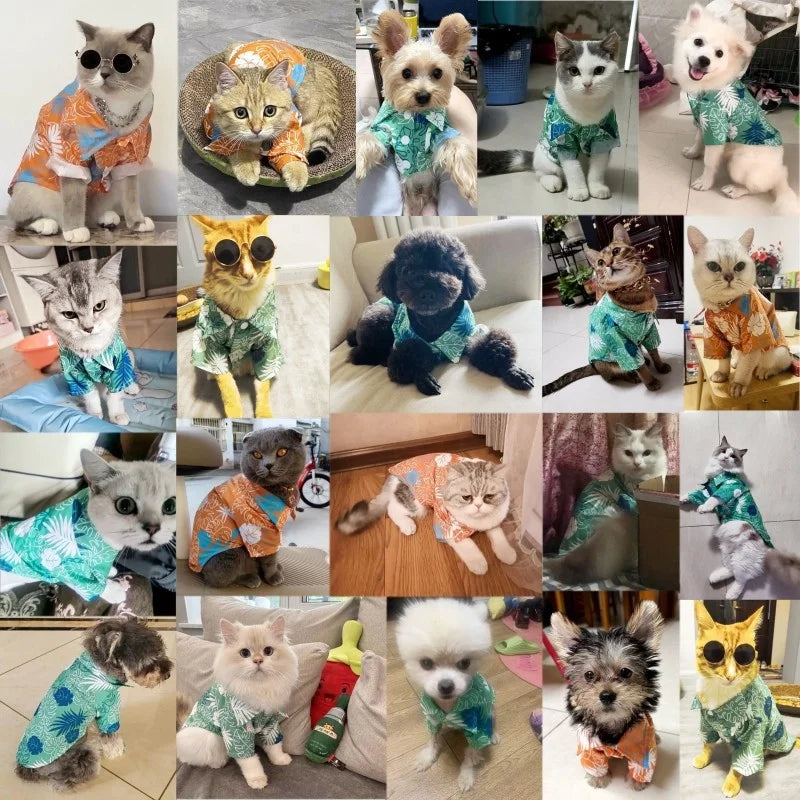 NovaPet IslandPup — Hawaiian Style Pet Beach Shirt for Dogs & Cats