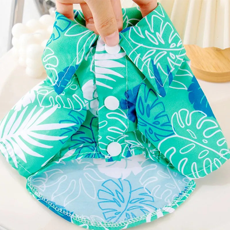 NovaPet IslandPup — Hawaiian Style Pet Beach Shirt for Dogs & Cats