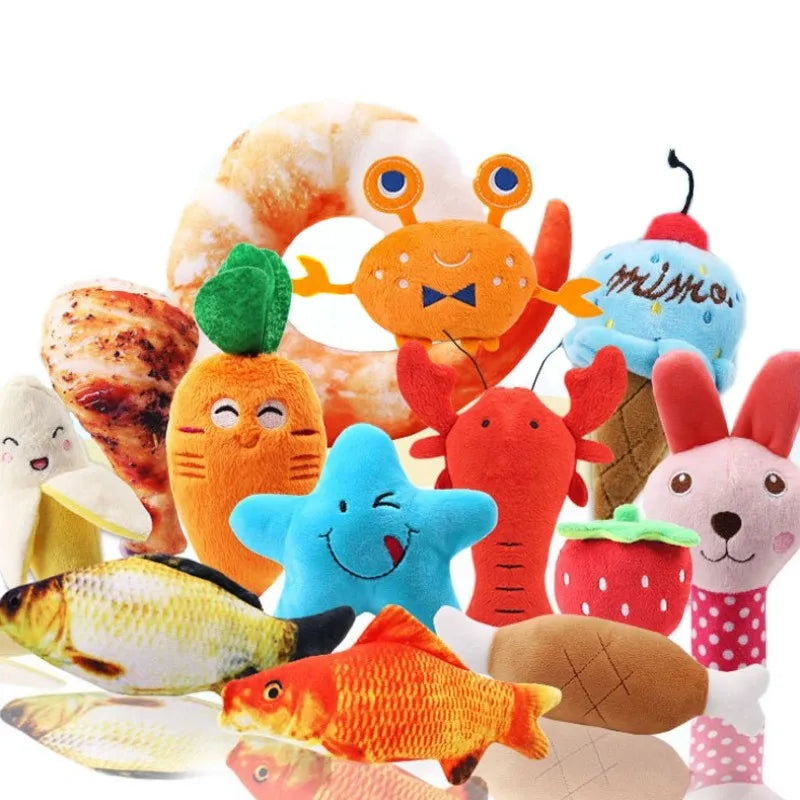 NovaPet PlayPack — Squeaky Plush Chew Toys for Dogs & Puppies