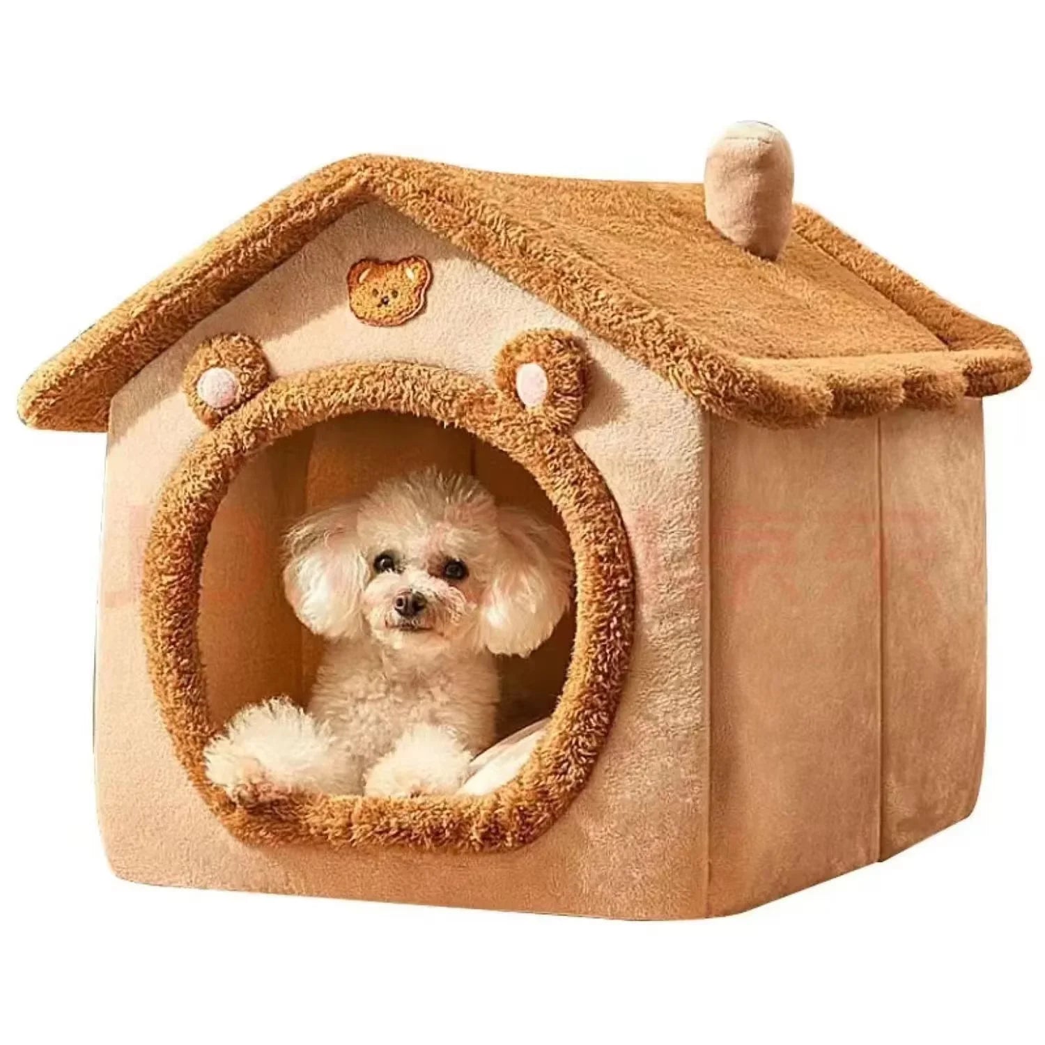 NovaPet CozyCave — All-Seasons Indoor Pet House & Kennel Bed