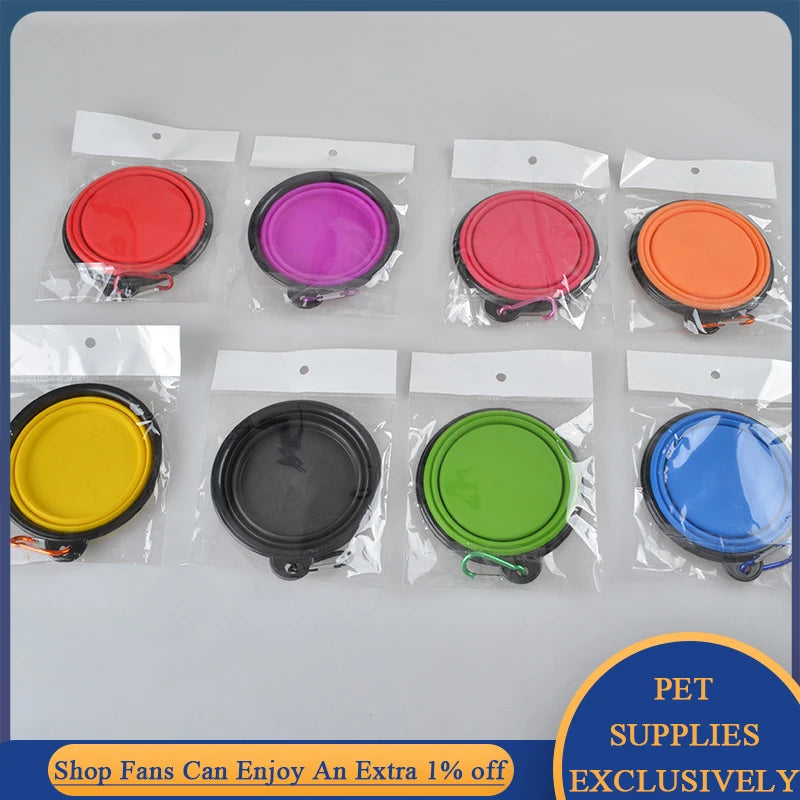 NovaPet FoldBowl — Collapsible Silicone Pet Bowl for Food & Water